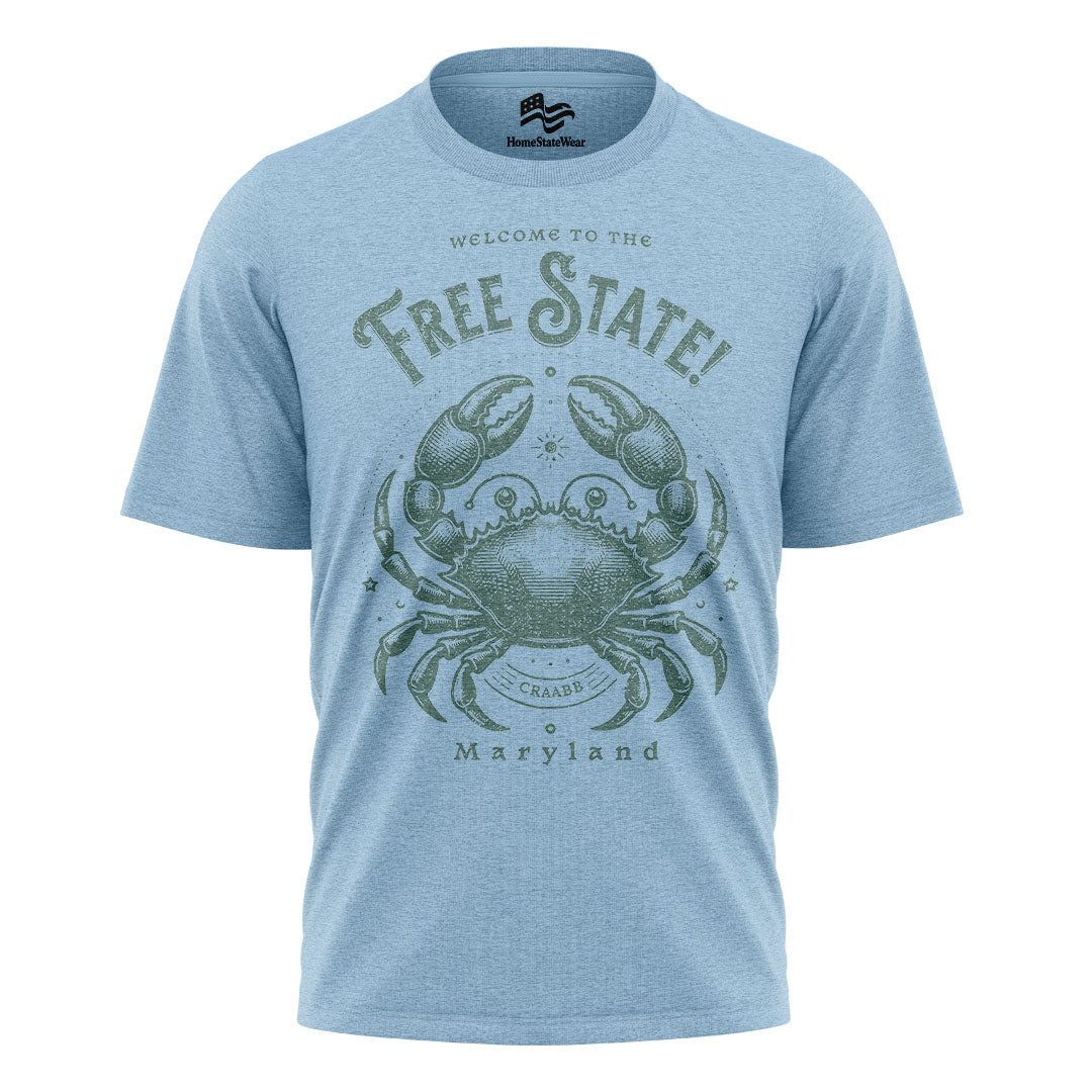 Welcome to Maryland T-Shirt | Free State Crab Tee
