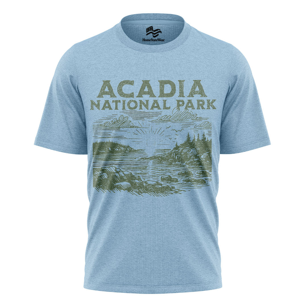 Acadia National Park T-Shirt | Maine Outdoor Travel Te
