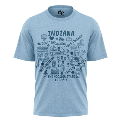Indiana Hoosier State Tee | Midwest Icons Graphic Shirt