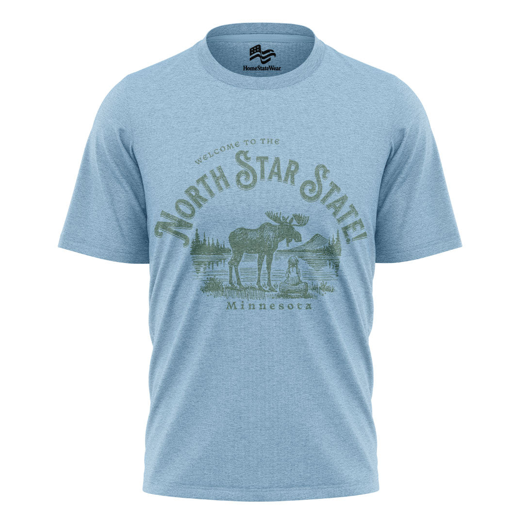 Welcome to Minnesota T-Shirt, North Star State Moose Tee
