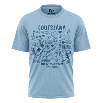 Louisiana Pelican State Tee | Cajun Bayou Graphic Shirt