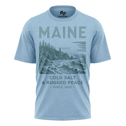 Maine Lighthouse T-Shirt | Rugged Coastal Souvenir Tee