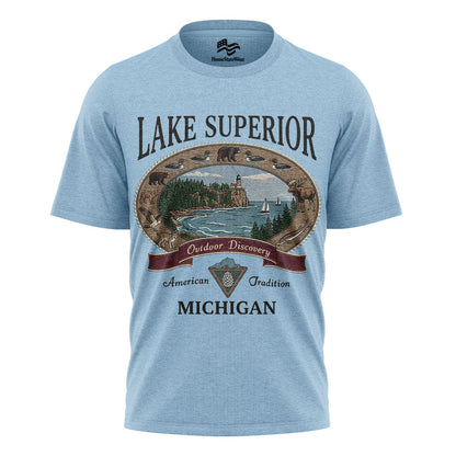 Lake Superior Michigan Sweatshirt | Vintage Outdoor Crewneck