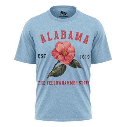 Camellia Flower Graphic Tee, Alabama State Flower