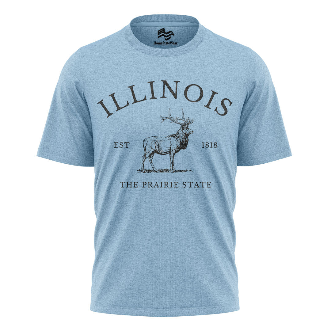 Illinois Elk T-Shirt | Prairie State Wildlife Tee