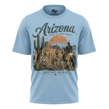 Arizona Cowboy Graphic Tee | Vintage Desert Cactus Shirt