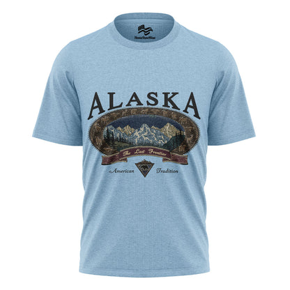 Vintage Alaska Mountain T-Shirt, The Last Frontier Wildlife Tee