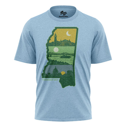 Layers of Mississippi T-Shirt, Vintage Magnolia State Graphic Tee