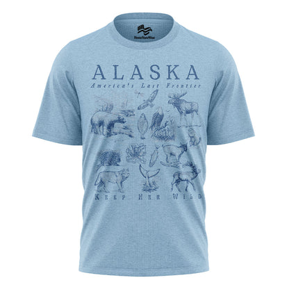 Vintage Alaska Wildlife Comfort Colors T-Shirt | Travel Souvenir Graphic Tee