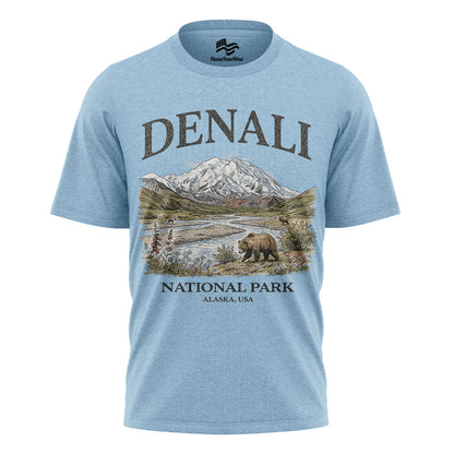 Denali National Park T-Shirt, Vintage Alaska Mountain Tee