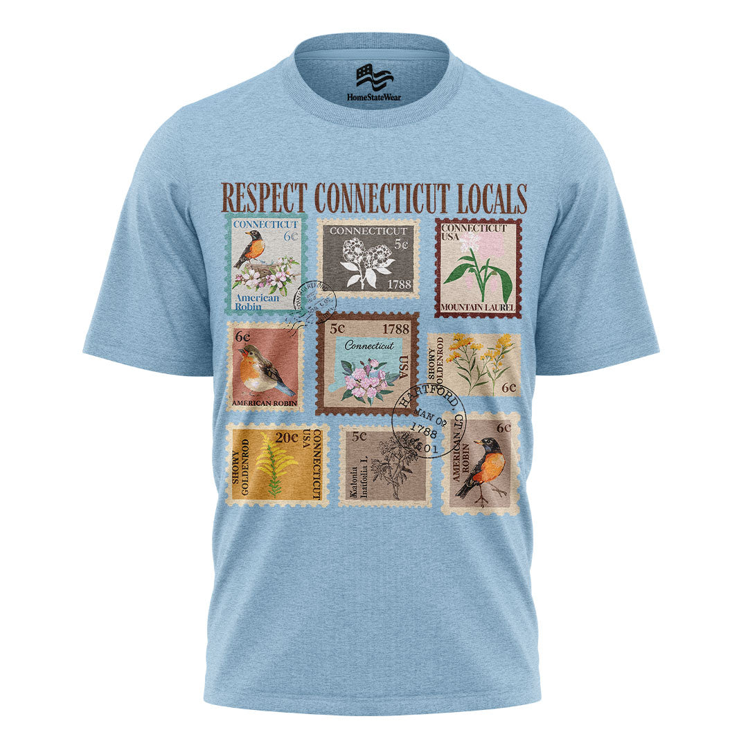 Wildlife Bird & State Flower Tee | Nature Lover Gift Shirt
