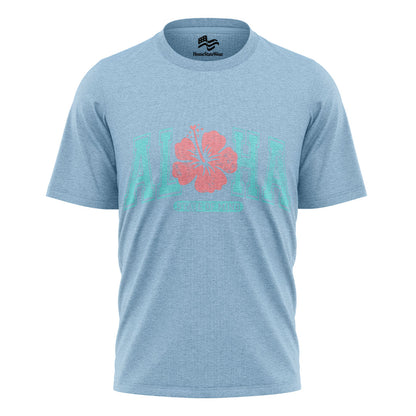 Aloha State of Mind Comfort Colors Varsity Hawaii Hibiscus Shirt