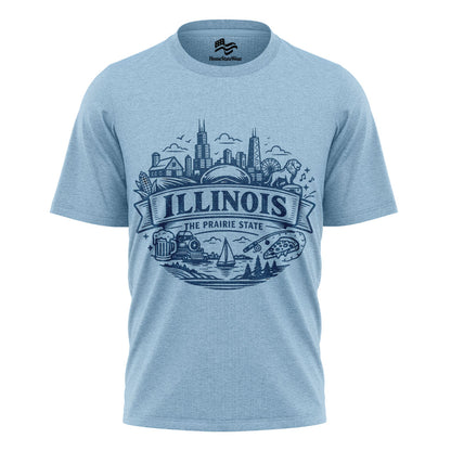Illinois Prairie State Tee | Vintage Midwest Graphic Shirt
