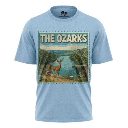 Ozarks Deer Scene T-Shirt, Vintage Missouri State Pride Tee
