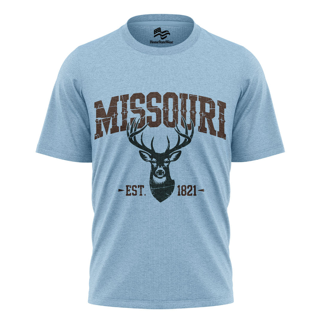 Missouri Deer Hunting T-Shirt, Vintage Wildlife Outdoor Tee