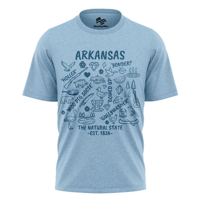 Arkansas Natural State Tee | Ozark Mountain Graphic Shirt