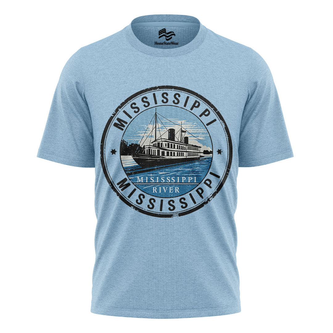 Mississippi Postal Stamp T-Shirt, Vintage Travel Souvenir Tee