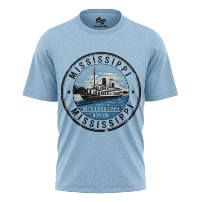 Mississippi Postal Stamp T-Shirt, Vintage Travel Souvenir Tee