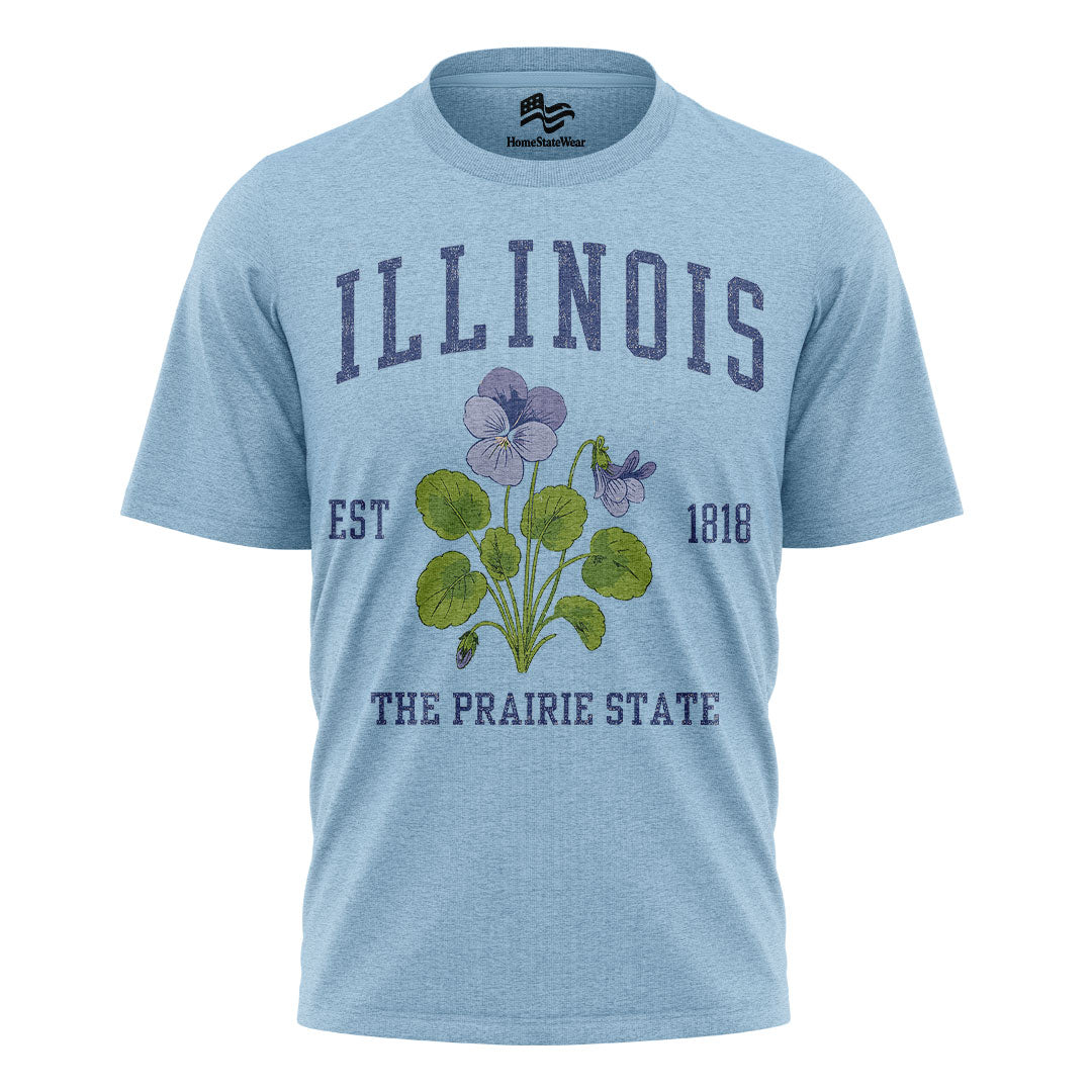 Illinois State Flower Tee | Prairie State Vintage Shirt