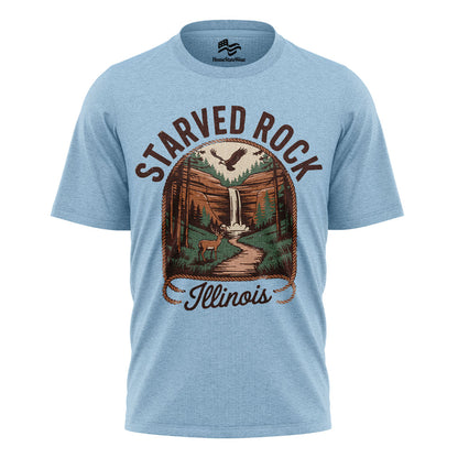 Starved Rock Illinois Tee | Waterfall Canyon Nature Shirt