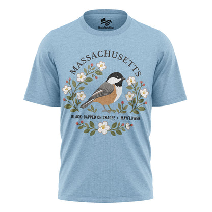 Massachusetts Chickadee T-Shirt | Mayflower Nature Gift Tee
