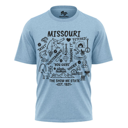 Show Me State Missouri T-Shirt, Midwest Slang Ozark Culture Tee