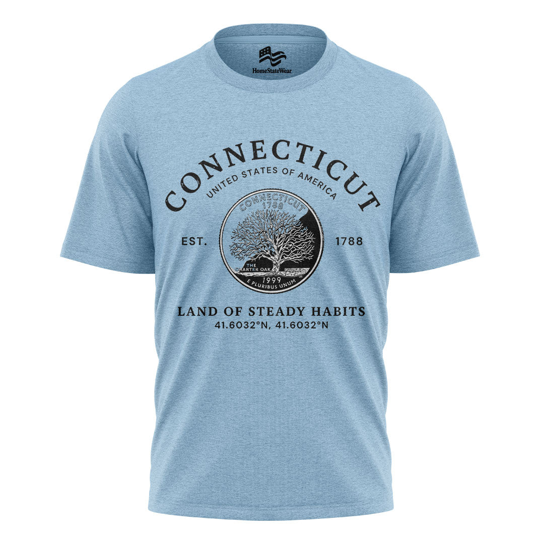 Connecticut Constitution State Tee | Vintage Souvenir Gift Shirt