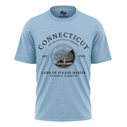 Connecticut Constitution State Tee | Vintage Souvenir Gift Shirt