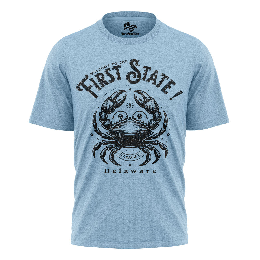 Welcome to Delaware Crab Tee | The First State Souvenir Shirt