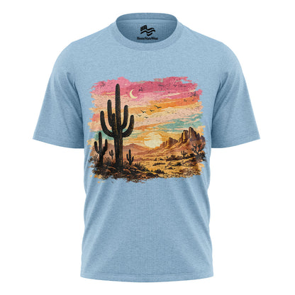 Western Cactus Graphic Tee, Boho Desert Lover Gift