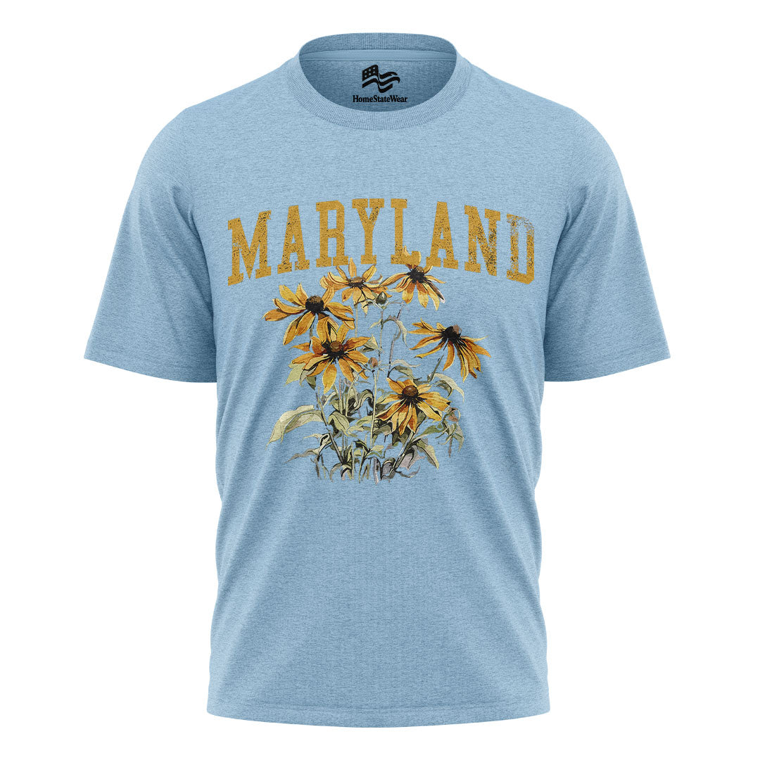Maryland Black-Eyed Susan Comfort Colors Tee | State Flower Gift Shirt