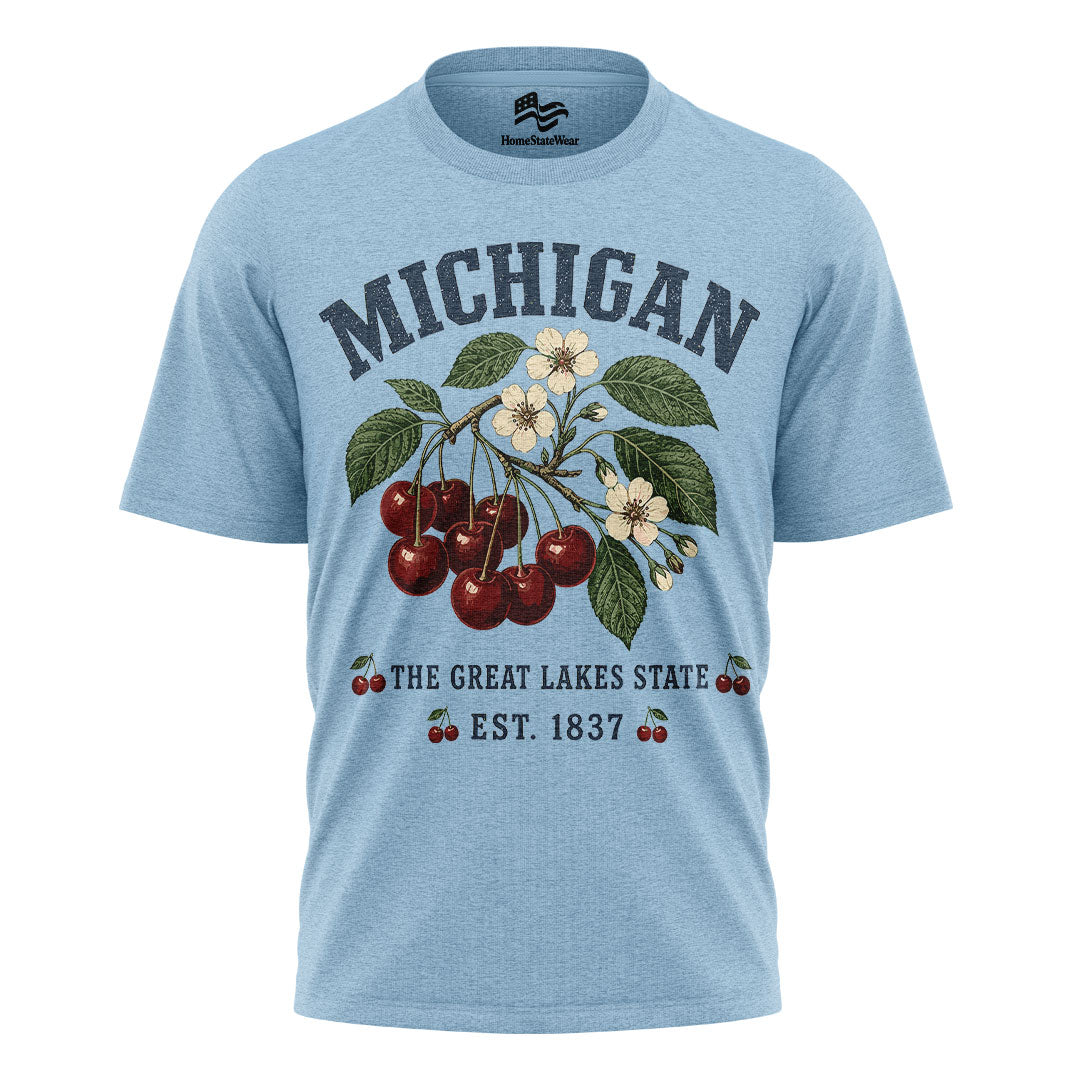 Michigan Cherry Blossom T-Shirt | Great Lakes Botanical Tee