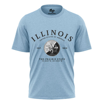 Illinois Quarter T-Shirt | Land of Lincoln Souvenir Tee