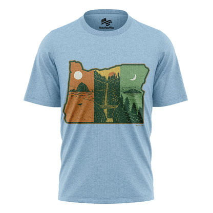 Layers of Oregon T-Shirt, Vintage Nature State Pride Tee