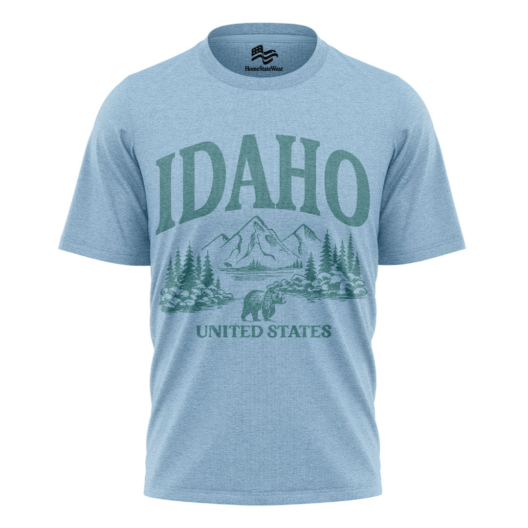 Idaho Wanderlust T-Shirt Mountain Nature Gift