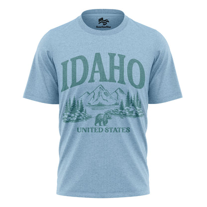 Idaho Wanderlust T-Shirt Mountain Nature Gift