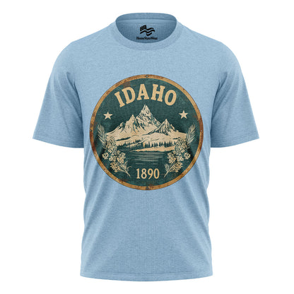 Idaho Mountain Graphic Tee | Scenic Nature Hiking Shirt