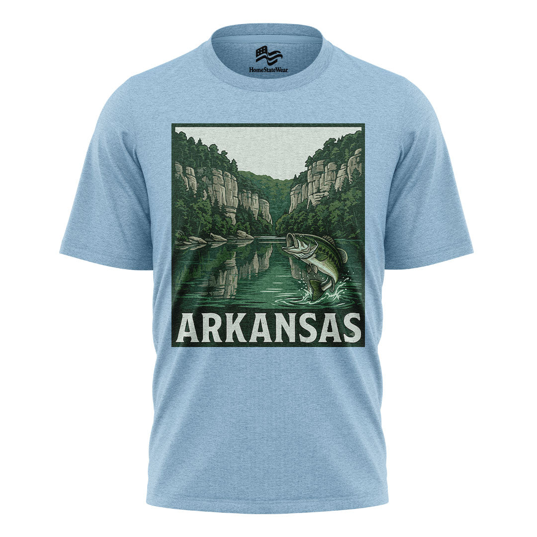 Arkansas Bass Fishing Tee | Natural State Outdoors Shirt