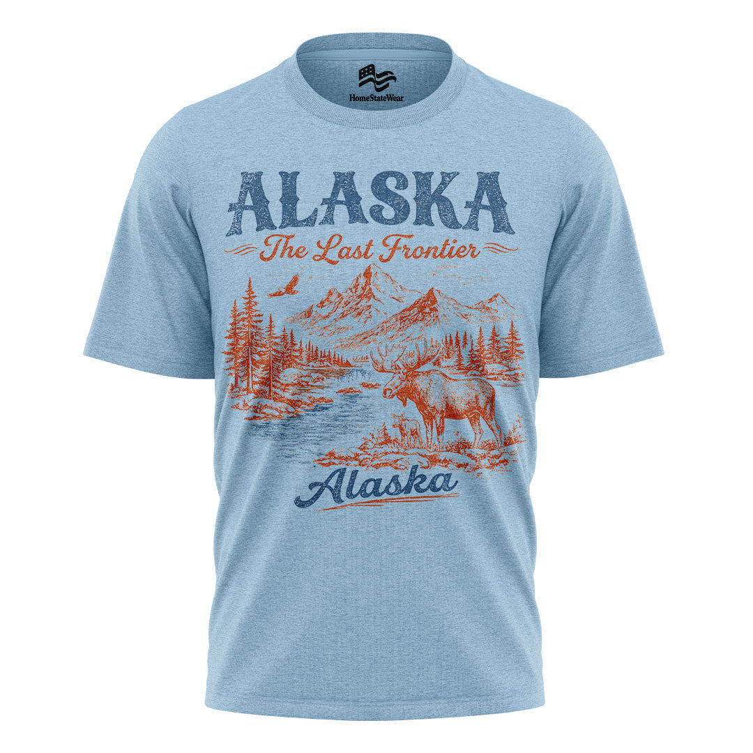 Alaska The Last Frontier T-Shirt, Vintage Mountain Nature Tee