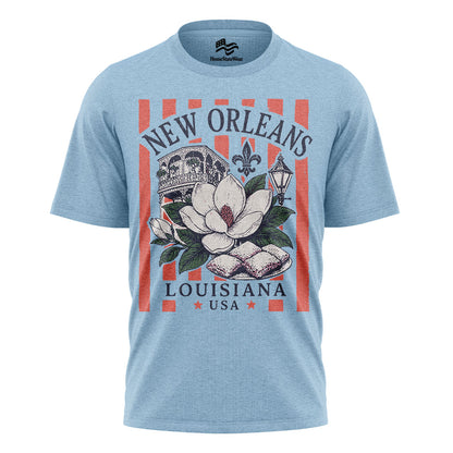 Louisiana Shirt Vintage Bayou Graphic Tee Southern Style T Shirt Swamp Nature Travel Souvenir Cajun Aesthetic Casual Outfit Style Trend