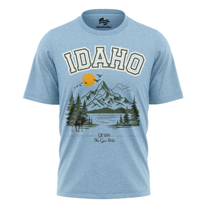 Idaho Camping T-Shirt | Gem State Hiking Travel Tee