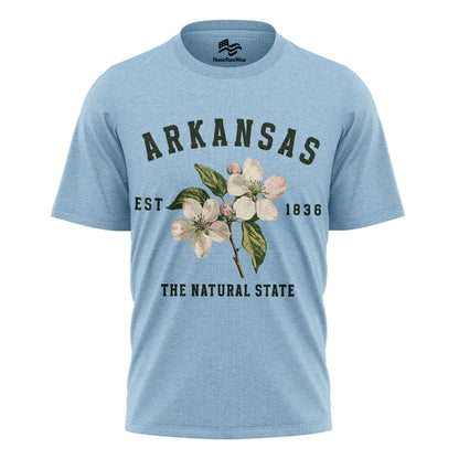 Arkansas Apple Blossom Flower Tee | Vintage State Floral Shirt