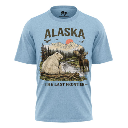 Alaska Wildlife Graphic Tee | Vintage Mountain Adventure Shirt
