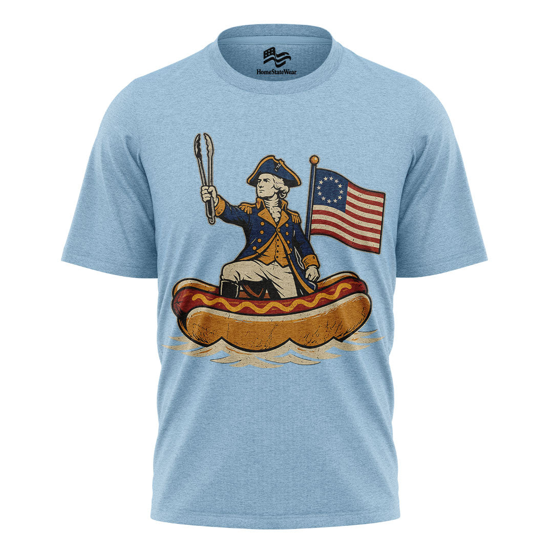 Delaware Dog Hotdog Tee | Funny Patriotic 4th of July Shirt