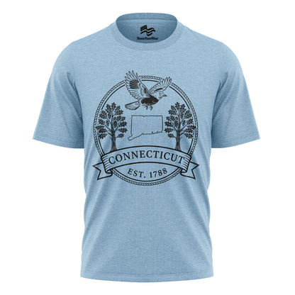Connecticut Est 1788 T-Shirt | American Robin & White Oak Tee