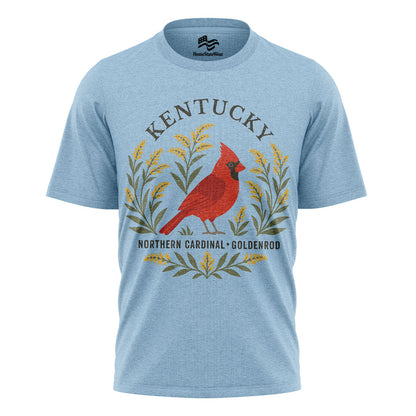 Kentucky Cardinal & Goldenrod Tee | Bird Lover Nature Shirt