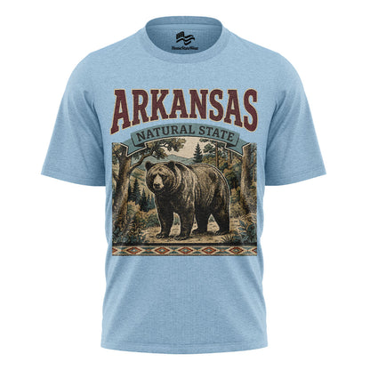 Arkansas Bear Graphic Tee | Vintage Forest Souvenir Shirt