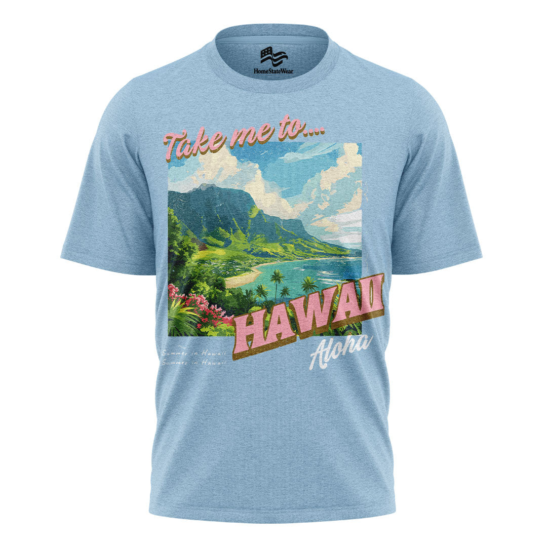 Hawaii Aloha State Comfort Colors Retro Summer Beach Shirt
