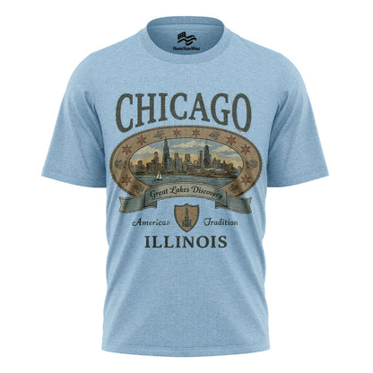 Retro Chicago T-Shirt | 90s Illinois Travel Tee