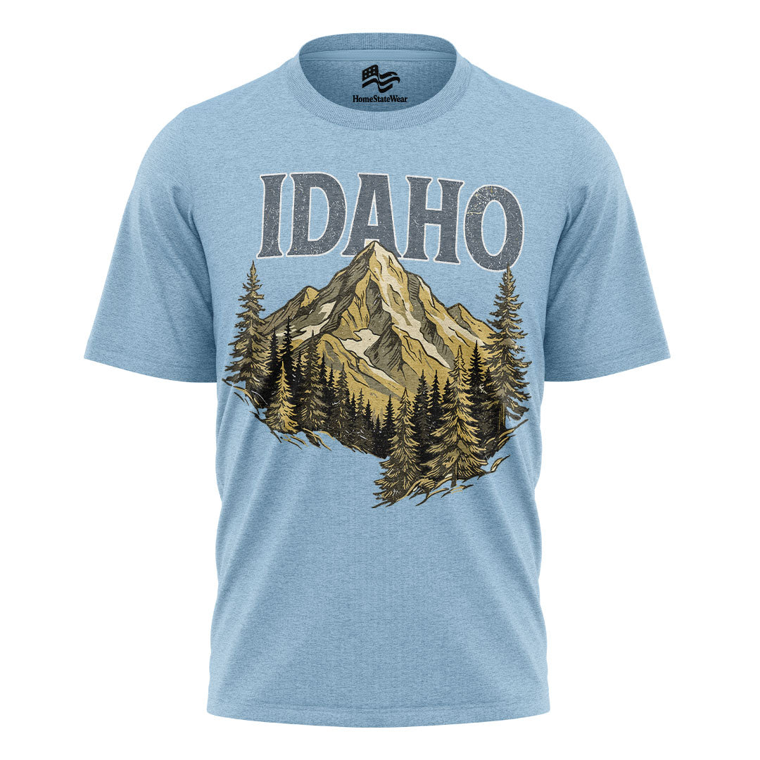 Idaho Collegiate Mountain Comfort Colors Gem State Souvenir Shirt